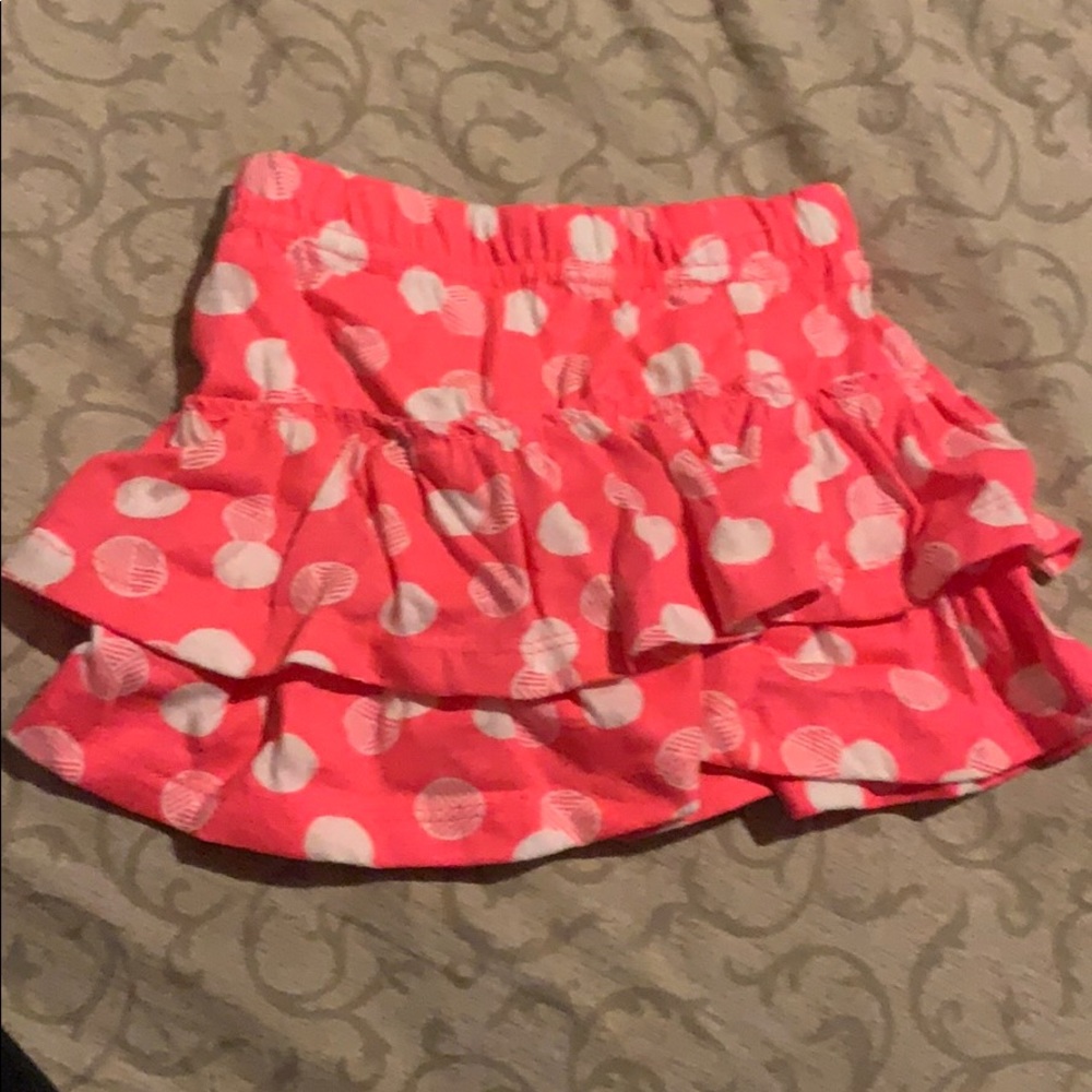 Bright pink and white skirt
